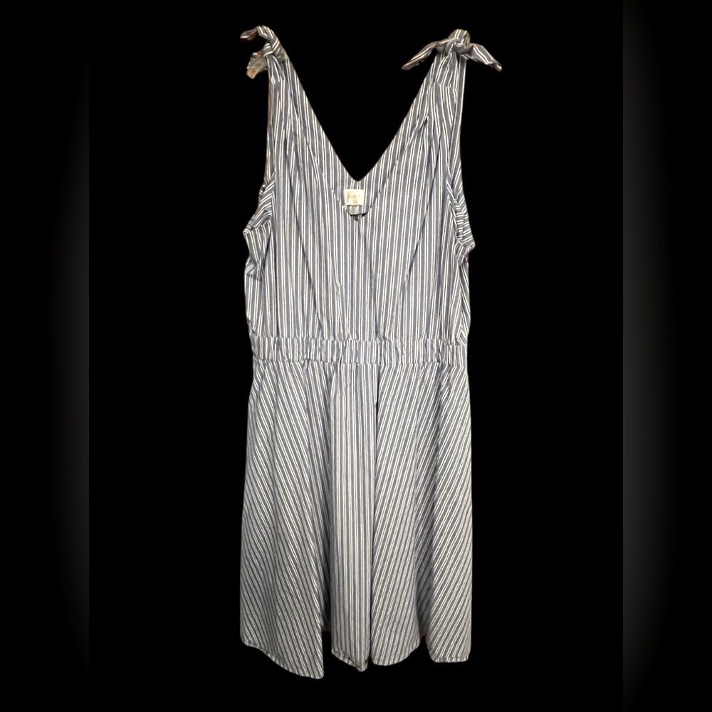 Cupio Blue & White Striped Dress